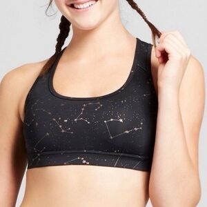 JoyLab Black Starry Constellation Astrology Sports Bra